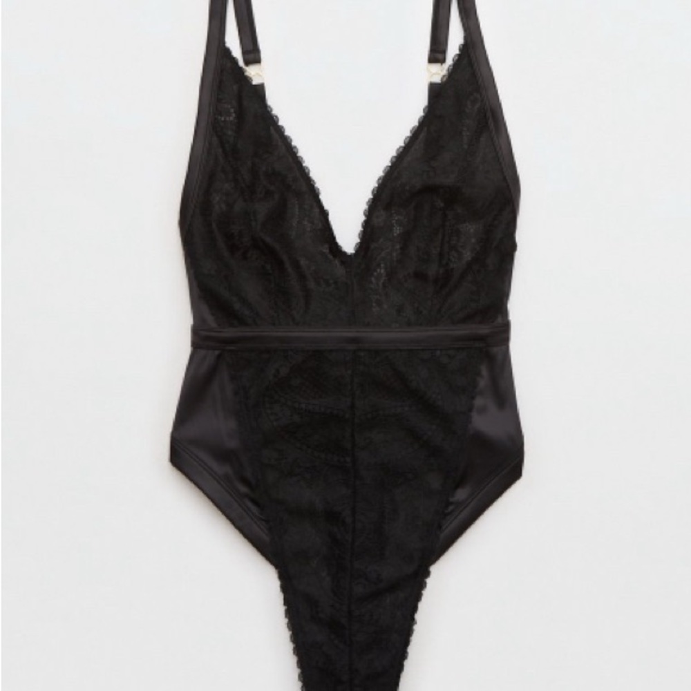 Elegant Black Lace Bodysuit